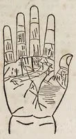 An illustration from Opvs mathematicvm octo libros complectens : innvmeris propemodvm figvris idealibvs manvvm et physiognomiae, aliisqve adornatvm, qvorvm sex priores libri absolutissimae cheiromantiae theoricam, praxim, doctrinam, artem, & experientiam verissimam continent : septimus physiognomiae dispositionem, hominumque omnium qualitates & complexiones : octauus periaxiomata de faciebus signorum, & quid sol in vnaquaque domo existens, natis polliceatur : remedia quoq; omnium aegritudinum complectitur : et naturalem astrologiam atq; effectus lunae quoad diuersas aegritudines : item isagogen astrologiae iudiciariae, & totius diuinatricis artis encomia ... (1562)