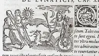 An illustration from Opvs mathematicvm octo libros complectens : innvmeris propemodvm figvris idealibvs manvvm et physiognomiae, aliisqve adornatvm, qvorvm sex priores libri absolutissimae cheiromantiae theoricam, praxim, doctrinam, artem, & experientiam verissimam continent : septimus physiognomiae dispositionem, hominumque omnium qualitates & complexiones : octauus periaxiomata de faciebus signorum, & quid sol in vnaquaque domo existens, natis polliceatur : remedia quoq; omnium aegritudinum complectitur : et naturalem astrologiam atq; effectus lunae quoad diuersas aegritudines : item isagogen astrologiae iudiciariae, & totius diuinatricis artis encomia ... (1562)