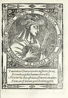 An illustration from Oraculos delas doçe sibilas, profetisas de Christo n[uest]ro Señor entre los gentiles (1621)