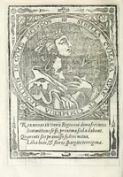 An illustration from Oraculos delas doçe sibilas, profetisas de Christo n[uest]ro Señor entre los gentiles (1621)