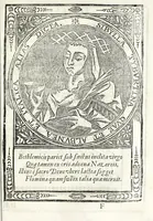 An illustration from Oraculos delas doçe sibilas, profetisas de Christo n[uest]ro Señor entre los gentiles (1621)