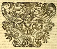 An illustration from Oraçoens gratulatorias na feliz vinda da muito alta, e muito poderosa rainha da Gram Bretanha, : compostas, e recitadas na Igreja da Divina Providencia à nobreza de Portugal nas tres ultimas tardes do mez de janeiro de 1693. (1693)