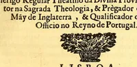 An illustration from Oraçoens gratulatorias na feliz vinda da muito alta, e muito poderosa rainha da Gram Bretanha, : compostas, e recitadas na Igreja da Divina Providencia à nobreza de Portugal nas tres ultimas tardes do mez de janeiro de 1693. (1693)