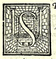 An illustration from Oratione di Gio. Bat. Attendolo fatta all'Ecc.za del. s. d. Lvigi Caraffa princ. di Stigliano : in materia della illustriss.ma & eccell.ma sig.ra Rvberta Caraffa duchessa di Maddalone, con alcune rime, & versi .. (1588)