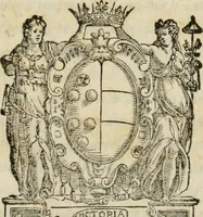 An illustration from Oratione di m. Piero Vettori in lode di Massimiliano ij. imperadore, morto : recitata nella chiesa di San Lorenzo, il di xij. di nouembre, M D LXXVI (1576)