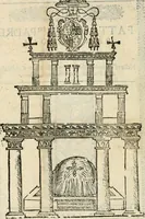 An illustration from Oratione fatta dal r.do padre Panigarola nel Duomo di Milano : nelle essequie dell'illustriss.mo & reuer.mo cardinale di S. Prassede arciuescouo di Milano (1584)