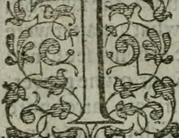 An illustration from The orator: handling a hundred seuerall discourses, in forme of declamations: some of the arguments being drawne from Titus Liuius and other ancient writers, the rest of the authors owne inuention: part of which are of matters happened in our age (1596)