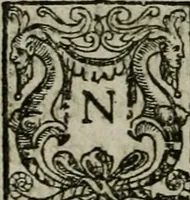 An illustration from The orator: handling a hundred seuerall discourses, in forme of declamations: some of the arguments being drawne from Titus Liuius and other ancient writers, the rest of the authors owne inuention: part of which are of matters happened in our age (1596)