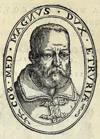An illustration from Orazione di M. Francesco Bocchi sopra le lodi dell'illustrissimo signor Lorenzo Saluiati, marchese di Giuliano (1610)