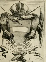 An illustration from Orazione di Piero Strozzi recitata da lui pubbli.te nella chiesa di S. Lorenzo nell' esequie celebrate alla Maesta Cesarea dell' imp.re Ferdinando II. dall' Alt.za Ser.ma di Ferdinando II gran duca di Toscana, il di 2 d' apr.le 1637 (1637)