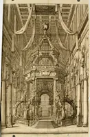An illustration from Orazion funerale per la morte del sereniss. Ferdinando II, granduca di Toscana : nell' esequie celebrate in Firenze dal serenissimo gran duca Cosimo III (1671)