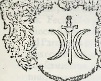 An illustration from Orbis Polonvs, splendoribus caeli: Triumphis mundi: pulchritudine animantium: decore aquatilium: naturae excellentia reptilium, condecoratvs. In qvo antiqva Sarmatarvm gentilitia, pervetvstae nobilitatis polonae insignia, vetera & noua indigenatus meritorum praemia & arma, specificantur & relucent. Nunc primum, vt Latinitati consecratus, ita claritate & veritate perspicuus (1641)
