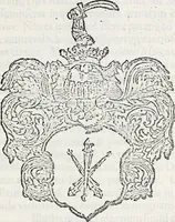 An illustration from Orbis Polonvs, splendoribus caeli: Triumphis mundi: pulchritudine animantium: decore aquatilium: naturae excellentia reptilium, condecoratvs. In qvo antiqva Sarmatarvm gentilitia, pervetvstae nobilitatis polonae insignia, vetera & noua indigenatus meritorum praemia & arma, specificantur & relucent. Nunc primum, vt Latinitati consecratus, ita claritate & veritate perspicuus (1641)