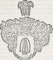 An illustration from Orbis Polonvs, splendoribus caeli: Triumphis mundi: pulchritudine animantium: decore aquatilium: naturae excellentia reptilium, condecoratvs. In qvo antiqva Sarmatarvm gentilitia, pervetvstae nobilitatis polonae insignia, vetera & noua indigenatus meritorum praemia & arma, specificantur & relucent. Nunc primum, vt Latinitati consecratus, ita claritate & veritate perspicuus (1641)