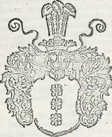An illustration from Orbis Polonvs, splendoribus caeli: Triumphis mundi: pulchritudine animantium: decore aquatilium: naturae excellentia reptilium, condecoratvs. In qvo antiqva Sarmatarvm gentilitia, pervetvstae nobilitatis polonae insignia, vetera & noua indigenatus meritorum praemia & arma, specificantur & relucent. Nunc primum, vt Latinitati consecratus, ita claritate & veritate perspicuus (1641)