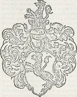 An illustration from Orbis Polonvs, splendoribus caeli: Triumphis mundi: pulchritudine animantium: decore aquatilium: naturae excellentia reptilium, condecoratvs. In qvo antiqva Sarmatarvm gentilitia, pervetvstae nobilitatis polonae insignia, vetera & noua indigenatus meritorum praemia & arma, specificantur & relucent. Nunc primum, vt Latinitati consecratus, ita claritate & veritate perspicuus (1641)