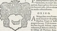 An illustration from Orbis Polonvs, splendoribus caeli: Triumphis mundi: pulchritudine animantium: decore aquatilium: naturae excellentia reptilium, condecoratvs. In qvo antiqva Sarmatarvm gentilitia, pervetvstae nobilitatis polonae insignia, vetera & noua indigenatus meritorum praemia & arma, specificantur & relucent. Nunc primum, vt Latinitati consecratus, ita claritate & veritate perspicuus (1641)