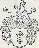 An illustration from Orbis Polonvs, splendoribus caeli: Triumphis mundi: pulchritudine animantium: decore aquatilium: naturae excellentia reptilium, condecoratvs. In qvo antiqva Sarmatarvm gentilitia, pervetvstae nobilitatis polonae insignia, vetera & noua indigenatus meritorum praemia & arma, specificantur & relucent. Nunc primum, vt Latinitati consecratus, ita claritate & veritate perspicuus (1641)