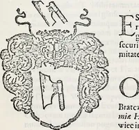An illustration from Orbis Polonvs, splendoribus caeli: Triumphis mundi: pulchritudine animantium: decore aquatilium: naturae excellentia reptilium, condecoratvs. In qvo antiqva Sarmatarvm gentilitia, pervetvstae nobilitatis polonae insignia, vetera & noua indigenatus meritorum praemia & arma, specificantur & relucent. Nunc primum, vt Latinitati consecratus, ita claritate & veritate perspicuus (1641)