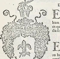 An illustration from Orbis Polonvs, splendoribus caeli: Triumphis mundi: pulchritudine animantium: decore aquatilium: naturae excellentia reptilium, condecoratvs. In qvo antiqva Sarmatarvm gentilitia, pervetvstae nobilitatis polonae insignia, vetera & noua indigenatus meritorum praemia & arma, specificantur & relucent. Nunc primum, vt Latinitati consecratus, ita claritate & veritate perspicuus (1641)