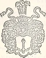An illustration from Orbis Polonvs, splendoribus caeli: Triumphis mundi: pulchritudine animantium: decore aquatilium: naturae excellentia reptilium, condecoratvs. In qvo antiqva Sarmatarvm gentilitia, pervetvstae nobilitatis polonae insignia, vetera & noua indigenatus meritorum praemia & arma, specificantur & relucent. Nunc primum, vt Latinitati consecratus, ita claritate & veritate perspicuus (1641)