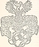 An illustration from Orbis Polonvs, splendoribus caeli: Triumphis mundi: pulchritudine animantium: decore aquatilium: naturae excellentia reptilium, condecoratvs. In qvo antiqva Sarmatarvm gentilitia, pervetvstae nobilitatis polonae insignia, vetera & noua indigenatus meritorum praemia & arma, specificantur & relucent. Nunc primum, vt Latinitati consecratus, ita claritate & veritate perspicuus (1641)