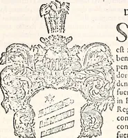 An illustration from Orbis Polonvs, splendoribus caeli: Triumphis mundi: pulchritudine animantium: decore aquatilium: naturae excellentia reptilium, condecoratvs. In qvo antiqva Sarmatarvm gentilitia, pervetvstae nobilitatis polonae insignia, vetera & noua indigenatus meritorum praemia & arma, specificantur & relucent. Nunc primum, vt Latinitati consecratus, ita claritate & veritate perspicuus (1641)
