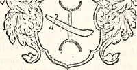 An illustration from Orbis Polonvs, splendoribus caeli: Triumphis mundi: pulchritudine animantium: decore aquatilium: naturae excellentia reptilium, condecoratvs. In qvo antiqva Sarmatarvm gentilitia, pervetvstae nobilitatis polonae insignia, vetera & noua indigenatus meritorum praemia & arma, specificantur & relucent. Nunc primum, vt Latinitati consecratus, ita claritate & veritate perspicuus (1641)