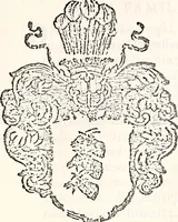 An illustration from Orbis Polonvs, splendoribus caeli: Triumphis mundi: pulchritudine animantium: decore aquatilium: naturae excellentia reptilium, condecoratvs. In qvo antiqva Sarmatarvm gentilitia, pervetvstae nobilitatis polonae insignia, vetera & noua indigenatus meritorum praemia & arma, specificantur & relucent. Nunc primum, vt Latinitati consecratus, ita claritate & veritate perspicuus (1641)