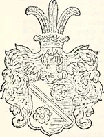 An illustration from Orbis Polonvs, splendoribus caeli: Triumphis mundi: pulchritudine animantium: decore aquatilium: naturae excellentia reptilium, condecoratvs. In qvo antiqva Sarmatarvm gentilitia, pervetvstae nobilitatis polonae insignia, vetera & noua indigenatus meritorum praemia & arma, specificantur & relucent. Nunc primum, vt Latinitati consecratus, ita claritate & veritate perspicuus (1641)