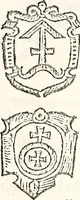 Picture 102 of 109 from Orbis Polonvs, splendoribus caeli: Triumphis mundi: pulchritudine animantium: decore aquatilium: naturae excellentia reptilium, condecoratvs. In qvo antiqva Sarmatarvm gentilitia, pervetvstae nobilitatis polonae insignia, vetera & noua indigenatus meritorum praemia & arma, specificantur & relucent. Nunc primum, vt Latinitati consecratus, ita claritate & veritate perspicuus (1641), leaf 730