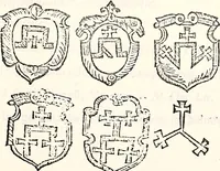 Picture 105 of 109 from Orbis Polonvs, splendoribus caeli: Triumphis mundi: pulchritudine animantium: decore aquatilium: naturae excellentia reptilium, condecoratvs. In qvo antiqva Sarmatarvm gentilitia, pervetvstae nobilitatis polonae insignia, vetera & noua indigenatus meritorum praemia & arma, specificantur & relucent. Nunc primum, vt Latinitati consecratus, ita claritate & veritate perspicuus (1641), leaf 730