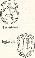 Picture 108 of 109 from Orbis Polonvs, splendoribus caeli: Triumphis mundi: pulchritudine animantium: decore aquatilium: naturae excellentia reptilium, condecoratvs. In qvo antiqva Sarmatarvm gentilitia, pervetvstae nobilitatis polonae insignia, vetera & noua indigenatus meritorum praemia & arma, specificantur & relucent. Nunc primum, vt Latinitati consecratus, ita claritate & veritate perspicuus (1641), leaf 732