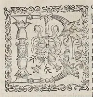 An illustration from Ordenanças reales, para la Casa de la Contratacion de Seuilla, y para otras cosas de las Indias. Y de la nauegacion y contractacion dellas (1585)