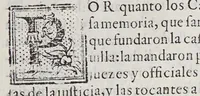 An illustration from Ordenanças reales, para la Casa de la Contratacion de Seuilla, y para otras cosas de las Indias. Y de la nauegacion y contractacion dellas (1585)