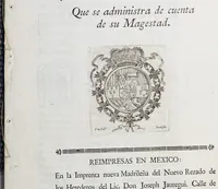 An illustration from Ordenanzas de la Real Renta de los Naypes para éste reyno de Nueva España, y provincias de su comprension. : Que se administra de cuenta de Su Magestad. (1787)