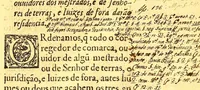 An illustration from Ordenaços, e leis do reino de Portugal (1603)
