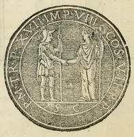 An illustration from Ordine, pompe, apparati, et cerimonie delle solenne intrate di Carlo V. imp. sempre avg. nella citta di Roma, Siena, et Fiorenza (1536)