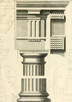 An illustration from Ordonnance des cinq especes de colonnes selon la methode des anciens (1683)