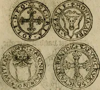 An illustration from Ordonnancie ende instructie naer de welcke voort-aen hen moeten reguleren die ghesworen wisselaers ofte collecteurs vande goude ende silvere penningen, wesende verboden, gheschroyt, te licht oft te seer versleten, ende oversulex verclaert ende ghehouden voor billoen, daer toe geoommitteert om de selve te leveren inde munten van Sijne Majesteyt, ende al daer bekeert te worden in penninghen van hunnen slaghe (1633)