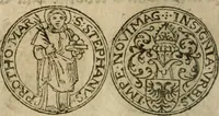 An illustration from Ordonnancie ende instructie naer de welcke voort-aen hen moeten reguleren die ghesworen wisselaers ofte collecteurs vande goude ende silvere penningen, wesende verboden, gheschroyt, te licht oft te seer versleten, ende oversulex verclaert ende ghehouden voor billoen, daer toe geoommitteert om de selve te leveren inde munten van Sijne Majesteyt, ende al daer bekeert te worden in penninghen van hunnen slaghe (1633)