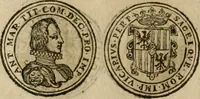 An illustration from Ordonnancie ende instructie naer de welcke voort-aen hen moeten reguleren die ghesworen wisselaers ofte collecteurs vande goude ende silvere penningen, wesende verboden, gheschroyt, te licht oft te seer versleten, ende oversulex verclaert ende ghehouden voor billoen, daer toe geoommitteert om de selve te leveren inde munten van Sijne Majesteyt, ende al daer bekeert te worden in penninghen van hunnen slaghe (1633)