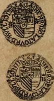 An illustration from Ordonnancie ende instructie naer de welcke voort-aen hen moeten reguleren die ghesworen wisselaers ofte collecteurs vande goude ende silvere penningen, wesende verboden, gheschroyt, te licht oft te seer versleten, ende oversulex verclaert ende ghehouden voor billoen, daer toe geoommitteert om de selve te leveren inde munten van Sijne Majesteyt, ende al daer bekeert te worden in penninghen van hunnen slaghe (1633)