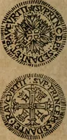 An illustration from Ordonnancie ende instructie naer de welcke voort-aen hen moeten reguleren die ghesworen wisselaers ofte collecteurs vande goude ende silvere penningen, wesende verboden, gheschroyt, te licht oft te seer versleten, ende oversulex verclaert ende ghehouden voor billoen, daer toe geoommitteert om de selve te leveren inde munten van Sijne Majesteyt, ende al daer bekeert te worden in penninghen van hunnen slaghe (1633)
