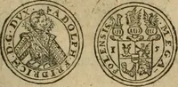 An illustration from Ordonnancie ende instructie naer de welcke voort-aen hen moeten reguleren die ghesworen wisselaers ofte collecteurs vande goude ende silvere penningen, wesende verboden, gheschroyt, te licht oft te seer versleten, ende oversulex verclaert ende ghehouden voor billoen, daer toe geoommitteert om de selve te leveren inde munten van Sijne Majesteyt, ende al daer bekeert te worden in penninghen van hunnen slaghe (1633)