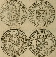 An illustration from Ordonnancie ende instructie naer de welcke voort-aen hen moeten reguleren die ghesworen wisselaers ofte collecteurs vande goude ende silvere penningen, wesende verboden, gheschroyt, te licht oft te seer versleten, ende oversulex verclaert ende ghehouden voor billoen, daer toe geoommitteert om de selve te leveren inde munten van Sijne Majesteyt, ende al daer bekeert te worden in penninghen van hunnen slaghe (1633)