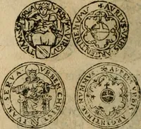 An illustration from Ordonnancie ende instructie naer de welcke voort-aen hen moeten reguleren die ghesworen wisselaers ofte collecteurs vande goude ende silvere penningen, wesende verboden, gheschroyt, te licht oft te seer versleten, ende oversulex verclaert ende ghehouden voor billoen, daer toe geoommitteert om de selve te leveren inde munten van Sijne Majesteyt, ende al daer bekeert te worden in penninghen van hunnen slaghe (1633)