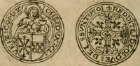 An illustration from Ordonnancie ende instructie naer de welcke voort-aen hen moeten reguleren die ghesworen wisselaers ofte collecteurs vande goude ende silvere penningen, wesende verboden, gheschroyt, te licht oft te seer versleten, ende oversulex verclaert ende ghehouden voor billoen, daer toe geoommitteert om de selve te leveren inde munten van Sijne Majesteyt, ende al daer bekeert te worden in penninghen van hunnen slaghe (1633)