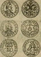 An illustration from Ordonnancie ende instructie naer de welcke voort-aen hen moeten reguleren die ghesworen wisselaers ofte collecteurs vande goude ende silvere penningen, wesende verboden, gheschroyt, te licht oft te seer versleten, ende oversulex verclaert ende ghehouden voor billoen, daer toe geoommitteert om de selve te leveren inde munten van Sijne Majesteyt, ende al daer bekeert te worden in penninghen van hunnen slaghe (1633)