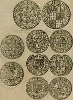 An illustration from Ordonnancie ende instructie naer de welcke voort-aen hen moeten reguleren die ghesworen wisselaers ofte collecteurs vande goude ende silvere penningen, wesende verboden, gheschroyt, te licht oft te seer versleten, ende oversulex verclaert ende ghehouden voor billoen, daer toe geoommitteert om de selve te leveren inde munten van Sijne Majesteyt, ende al daer bekeert te worden in penninghen van hunnen slaghe (1633)